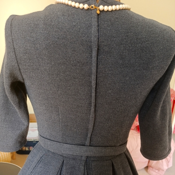 VTG 50S/60S "WM. G. ORIGINAL JUNIORS" WOOL BLEND DRESS W/ BELT! - Picture 6 of 15